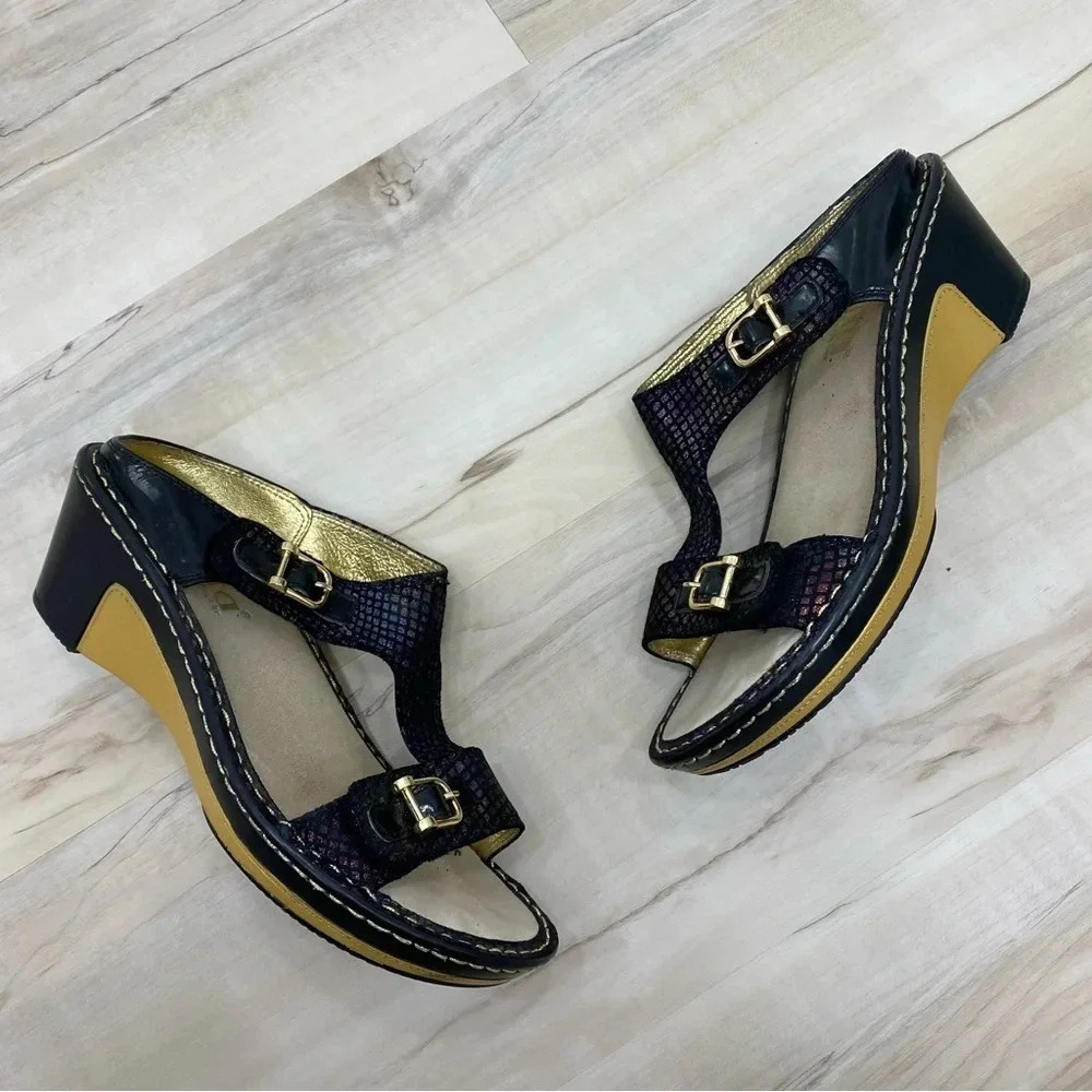 Alegria Lara Gemboree Wedge Sandal Size 37
